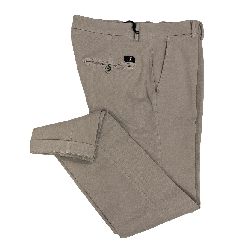 Mega Discount Taupe Twill Stretch Slim Fit Chino - Mason's