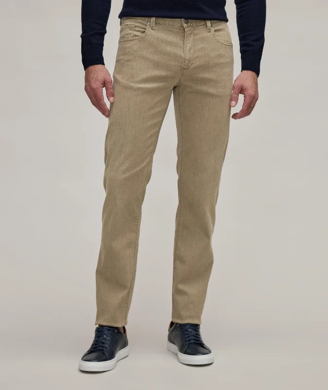 Biscotti Super Stretch Tencel-Cotton Pipe Jeans - Alberto