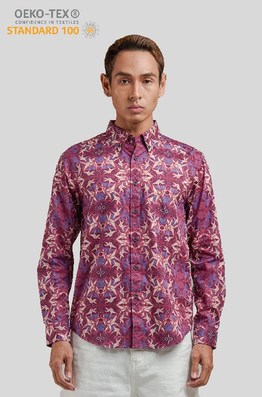 Nusantara Long Sleeve Slim Fit in Crane