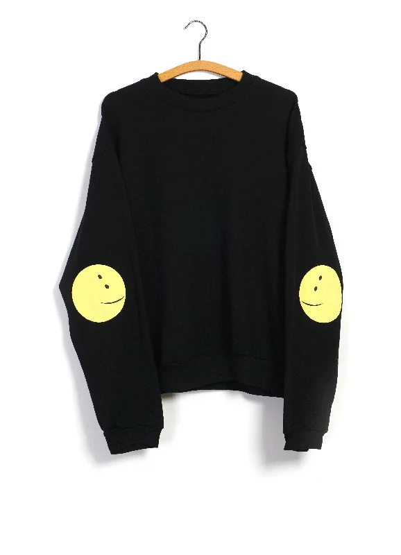 ECO SWT | Rainbowy Crewneck Sweater | Black