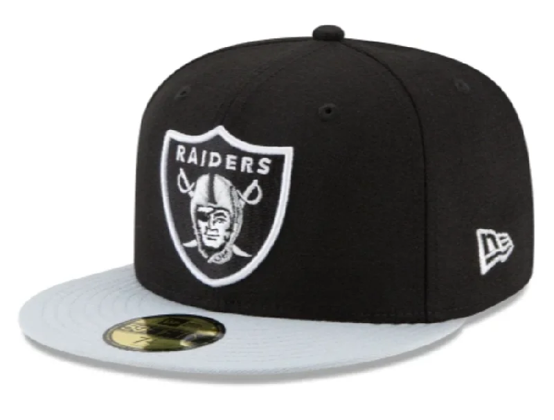 Deal Zone RAIDERS 59FIFTY FITTED home- black/grey