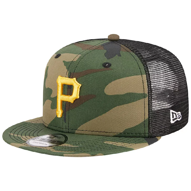Huge Discounts New Era Pittsburgh Pirates Woodland Trucker 9FIFTY Snapback Hat-Camo/Black Huge Discounts New Era Pittsburgh Pirates Woodland Trucker 9FIFTY Snapback Hat-Camo/Black
