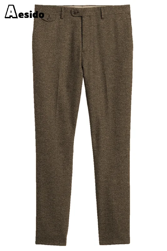 Midnight Madness Men's Wool Tweed Trousers
