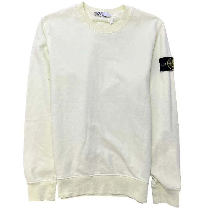 Weekend Specials to Love Men's Applique Logo Sweatshirt Yellow Size S