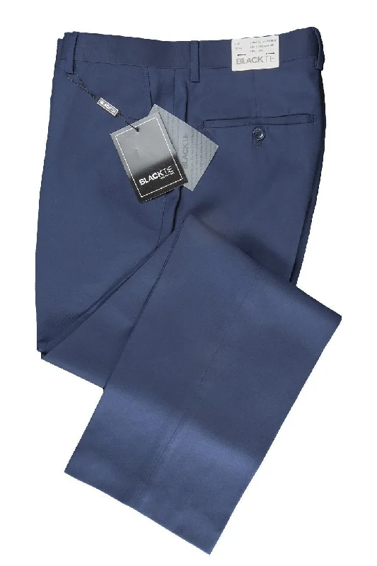 Extra Savings "Bradley" Sapphire Blue Luxury Wool Blend Suit Pants