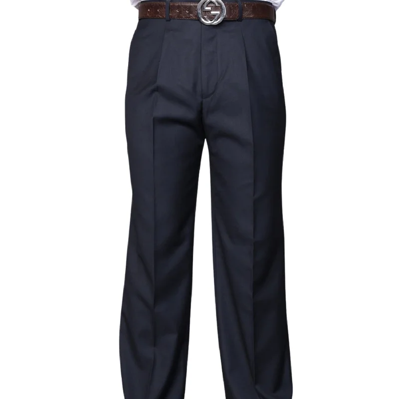 Weekend Offers That Impress Saiph Collection: Navy Pleated Pants - Big Sizes Available