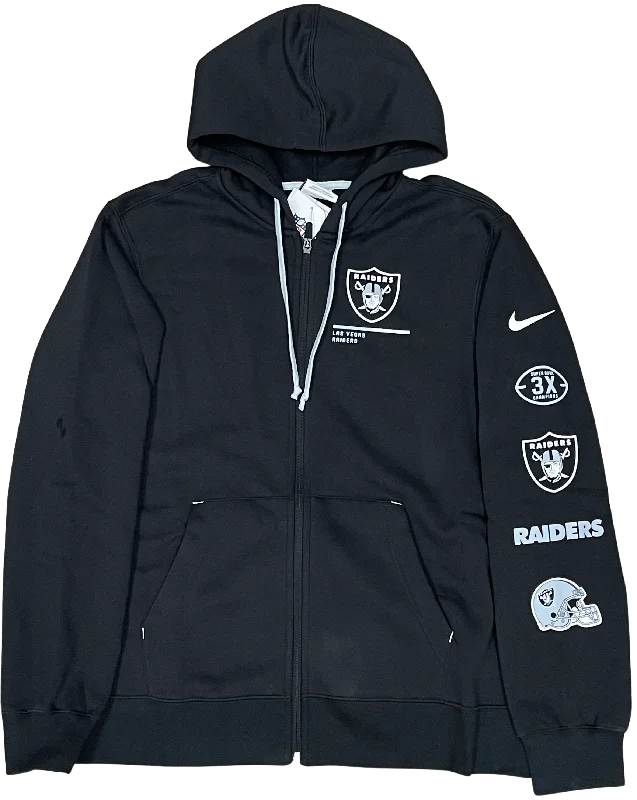 Weekend Specials to Love Nike Men's Las Vegas Raiders NFL Field Sudadera Full-Zip Hoody - black Weekend Specials to Love Nike Men's Las Vegas Raiders NFL Field Sudadera Full-Zip Hoody - black