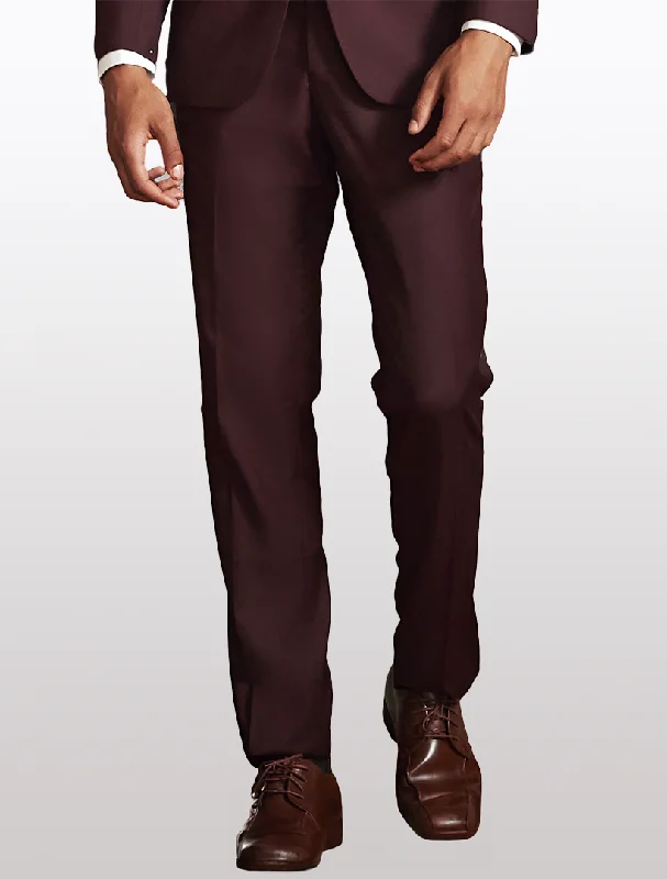 Weekend Savings Galore Men's Burgundy Dress Pants