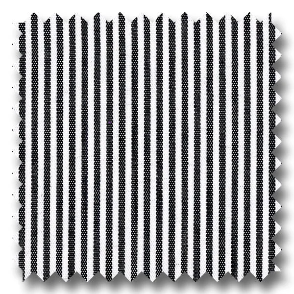 Weekend Deals to Make You Happy White with Black Bengal Stripe Pinpoint - Custom Dress Shirt Weekend Deals to Make You Happy White with Black Bengal Stripe Pinpoint - Custom Dress Shirt