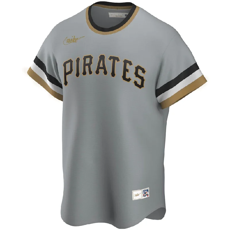 Weekend Bargains to Grab Pittsburgh Pirates Nike Road Cooperstown Collection Jersey - Gray