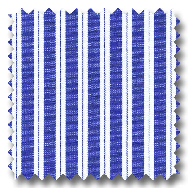 Time-Limited Offer Royal Blue with White Stripe Pinpoint - Custom Dress Shirt