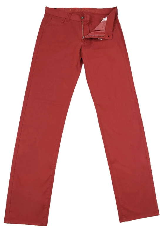 Super Bargain Canali Red Pants