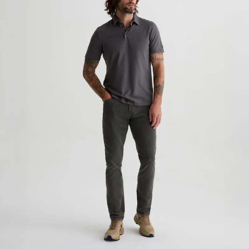 Deal Zone Tellis Modern Slim Sulfur Anthracite Stretch Cord - AG