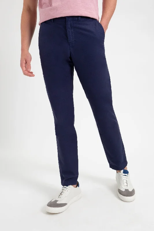 Beatnik Oxford Slim Taper Garment Dye Chino - Navy