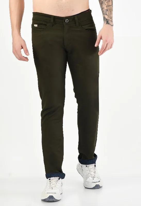 Men's Straight Fit Casual Trouser