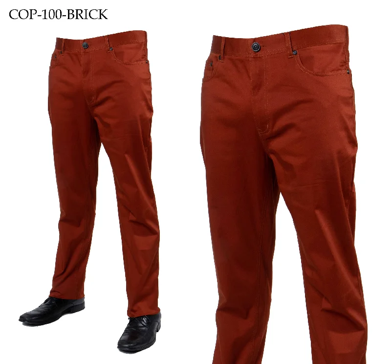 Buy More, Save More Prestige COP-100 Tailored Denim Pants Brick