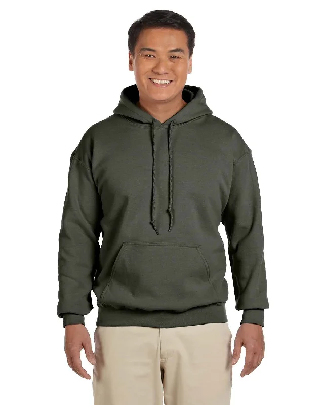 Gildan Lightweight 50/50 Hoodie Sweatshirt | Military Green