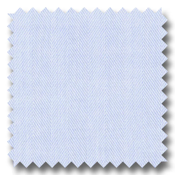 Hot Buy Light Blue Solid Herringbone - Custom Dress Shirt