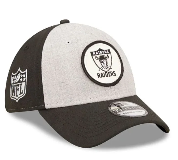 Clearance Sale Las Vegas Raiders New Era Historic 2022 NFL Sideline Home 39THIRTY Flex Hat