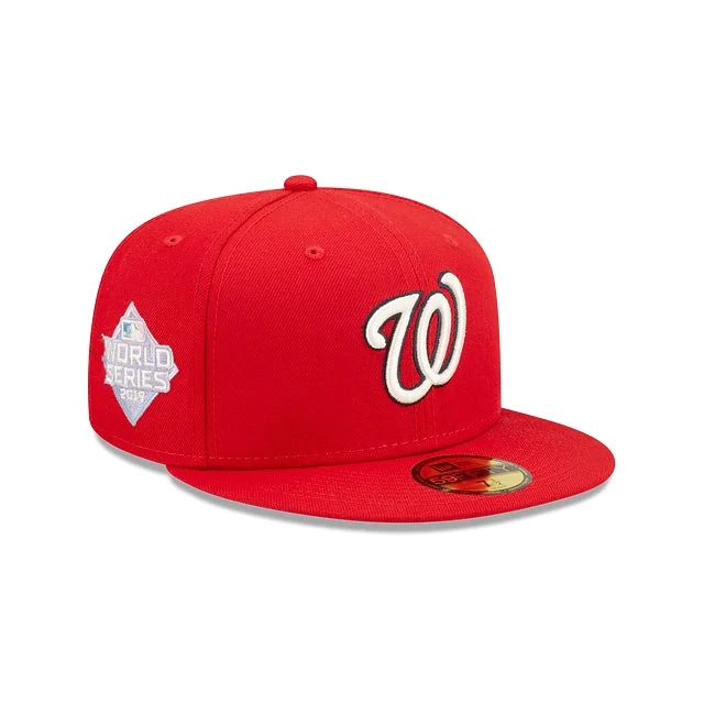 Weekend Savings Bonanza NEW ERA WASHINGTON NATIONALS 2019 WORLD SERIES POP SWEAT 59FIFTY FITTED LILAC BOTTOM Weekend Savings Bonanza NEW ERA WASHINGTON NATIONALS 2019 WORLD SERIES POP SWEAT 59FIFTY FITTED LILAC BOTTOM