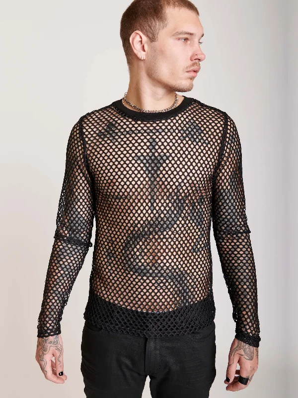 Limited Quantity Fishnet Long Sleeve Top