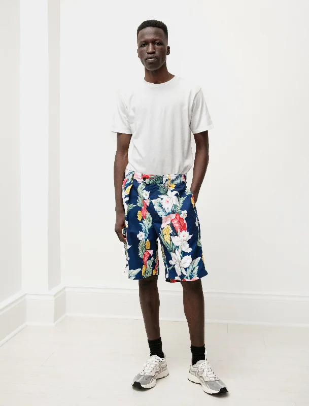 Hot Buy Sunset Short Navy Hawaiian Floral