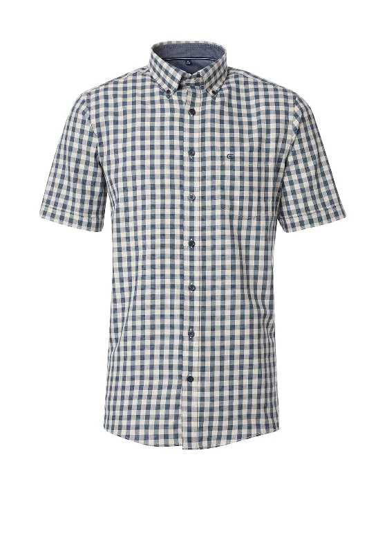 Today’s Special Casa Moda Large Gingham Print Shirt, Beige
