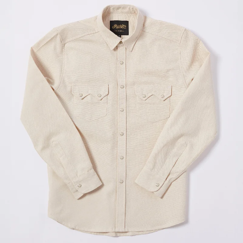 Act Now Duck Canvas Weekday Western in Sawtooth Chalk