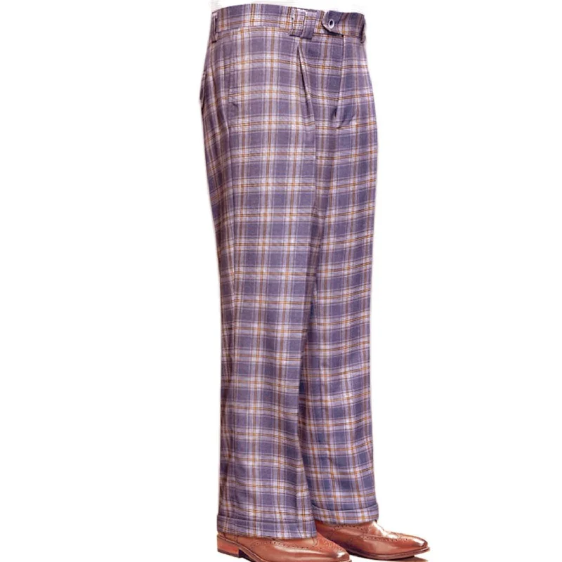 Weekend Special Titania Collection: Lavender Plaid Wide-Leg Pants