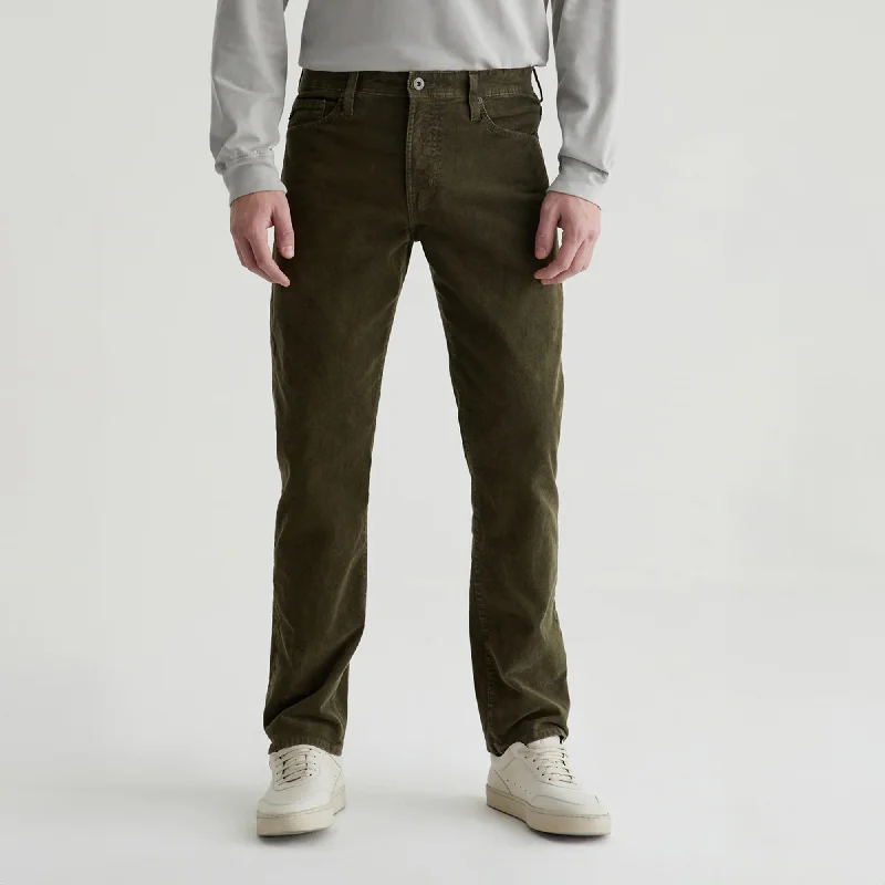 Mega Sale Sulfur Dried Cedar (Green) Sueded Tellis Modern Slim Fit Pants - AG Jeans