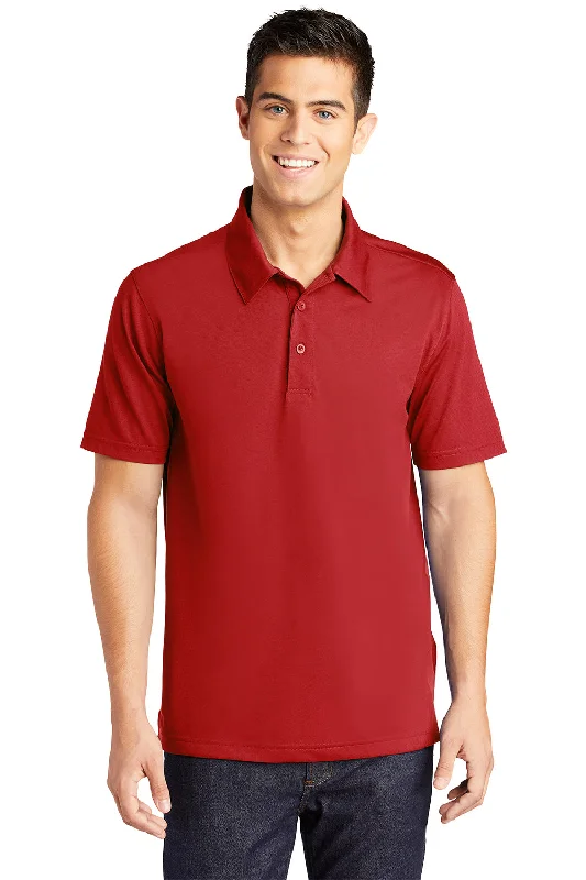 Weekend Bargains to Enjoy Sport-Tek Mens Active Mesh Moisture Wicking Short Sleeve Polo Shirt - True Red Weekend Bargains to Enjoy Sport-Tek Mens Active Mesh Moisture Wicking Short Sleeve Polo Shirt - True Red