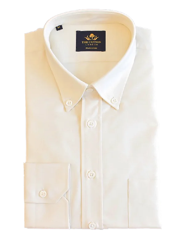 Exclusive Preview Thomas Mason Oxford Light Yellow Shirt
