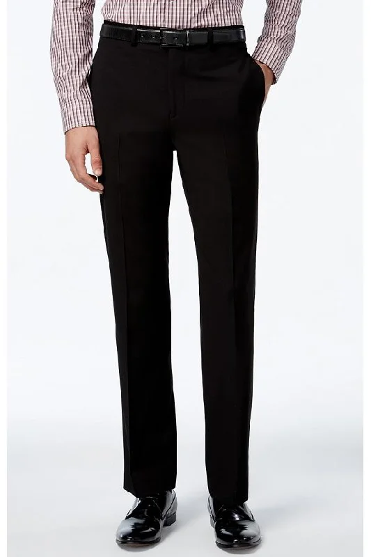 Unbeatable Deal "Vinci" Black Poly Rayon Blend Dress Pants