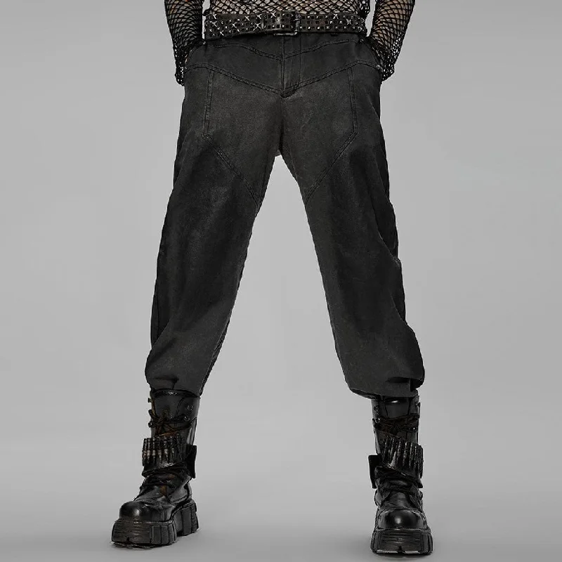 Crazy Savings Men's Punk Distressed Straight Pants