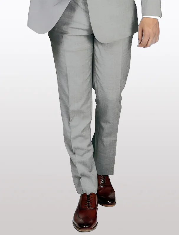 Weekend Deals That Wow Light Grey Men's Slim-Fit Suit Separates Pants