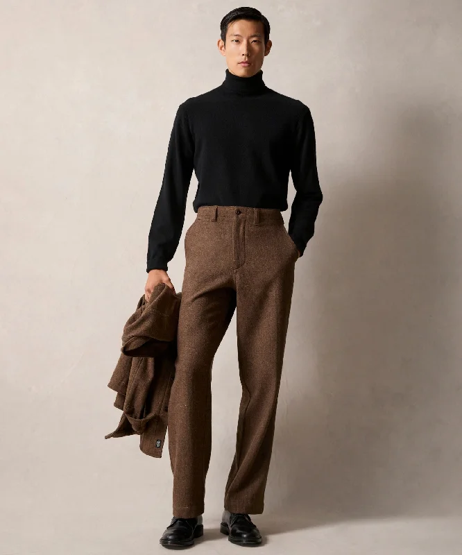 Weekend Discounts to Relish Relaxed Donegal Trouser in Dark Brown