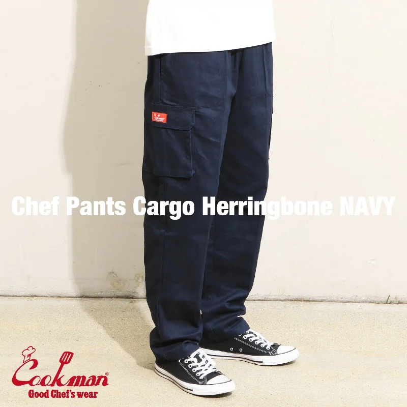 Bonus Savings Cookman Chef Pants Cargo - Herringbone : Navy