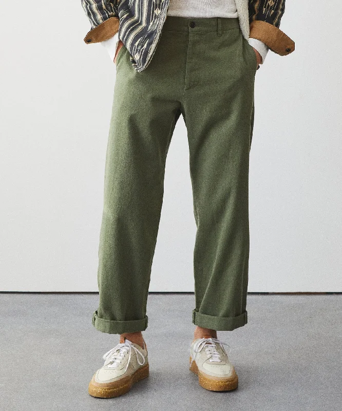 Weekend Bargains Just for You Japanese Relaxed Fit Selvedge Chino in Olive