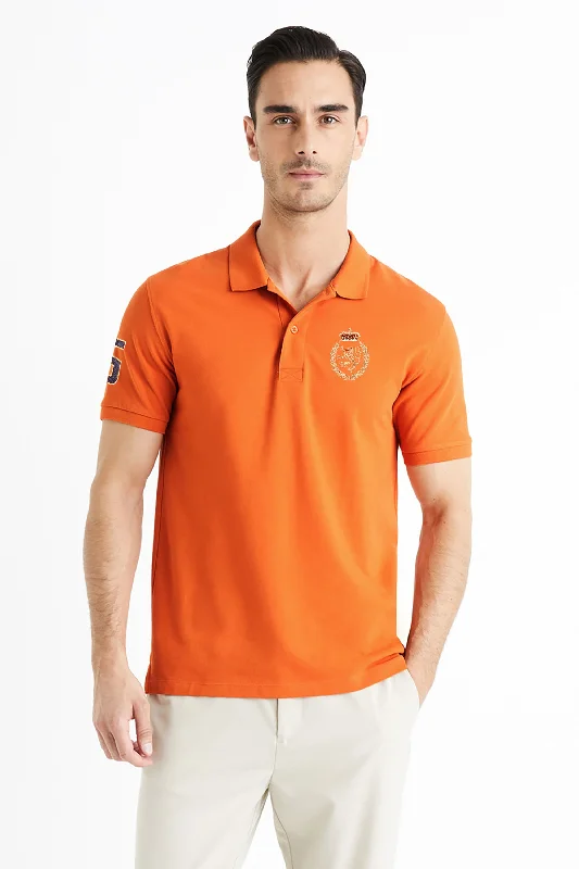 Time-Limited Offer Polo Republica Men's Lion Crest & 5 Embroidered Short Sleeve Polo Shirt Time-Limited Offer Polo Republica Men's Lion Crest & 5 Embroidered Short Sleeve Polo Shirt
