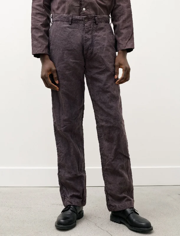 YEAR-End Clearance Work Pant Cotton Linen Lined Anthracite