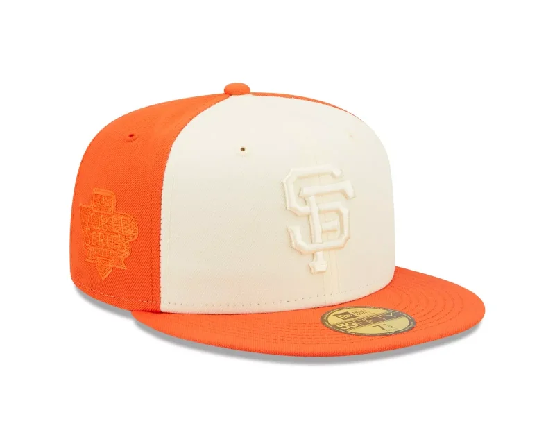 Hurry In NEW ERA SAN FRANCISCO GIANTS 2-TONE 59FIFTY FITTED HAT-ORANGE/CREAM