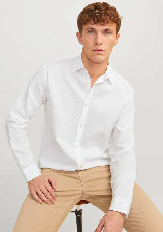 Jack & Jones Summer Linen Shirt, White