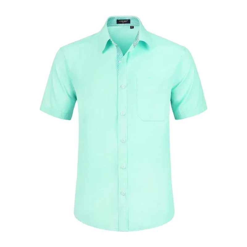 Special Buy Men's Short Sleeve Shirt with Pocket - A1-GREEN2
