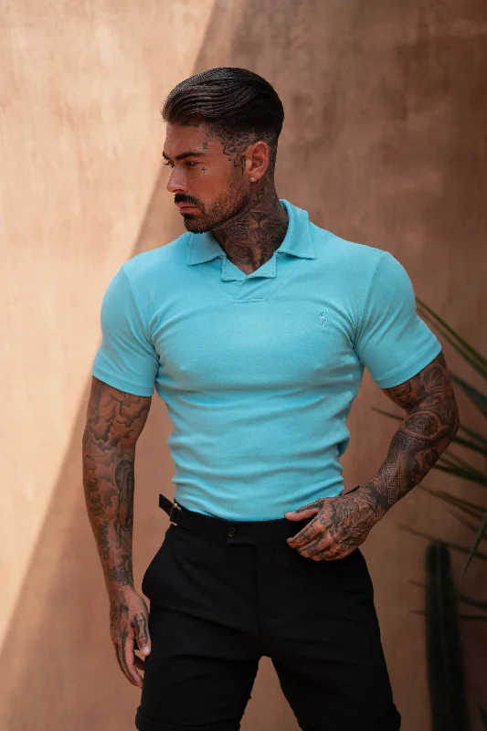 Weekend Shopping Made Better FS Classic Polo With Revere Collar Turquoise - FSH1121