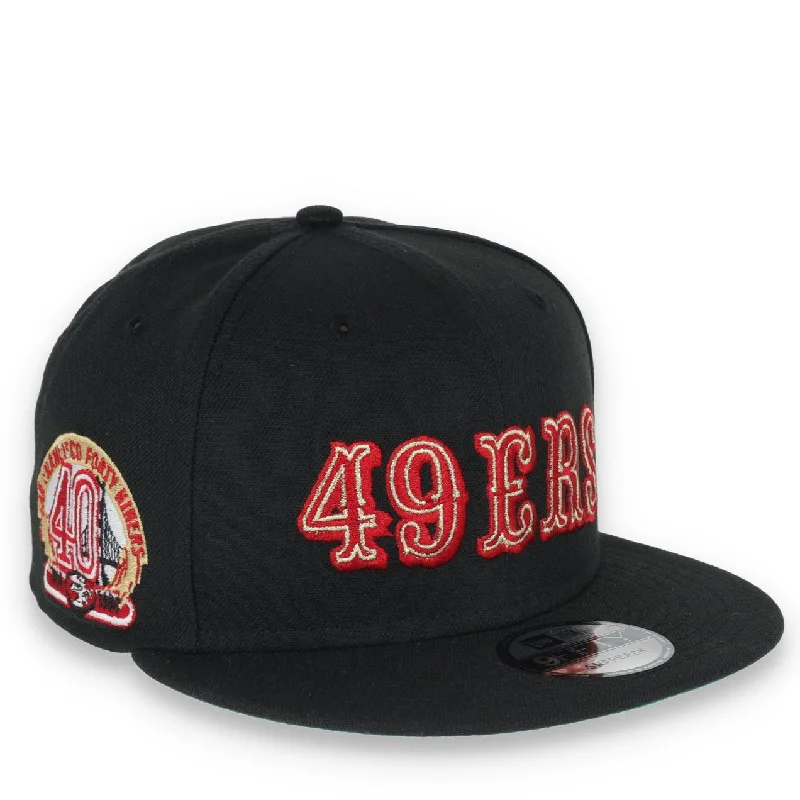 Exclusive Online Offer SAN FRANCISCO 49ERS 40TH ANNIVERSARY SIDE PATCH NEW ERA 9FIFTY SNAPBACK-BLACK Exclusive Online Offer SAN FRANCISCO 49ERS 40TH ANNIVERSARY SIDE PATCH NEW ERA 9FIFTY SNAPBACK-BLACK