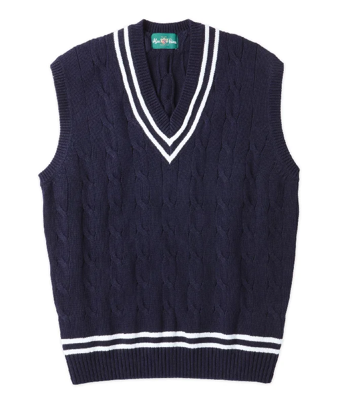 Alan Paine Chandury Cotton Cable Tennis Vest