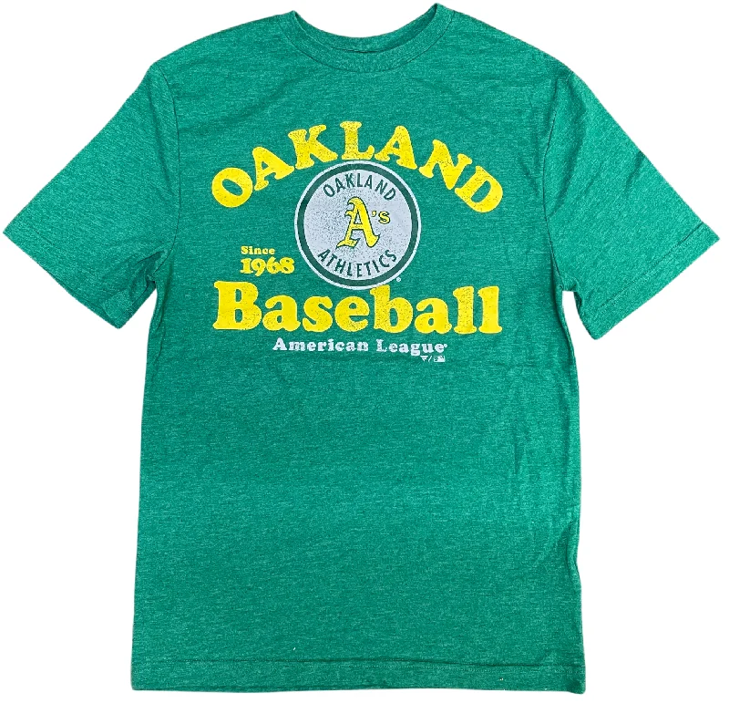Massive Deals Oakland Athletics Fanatics Branded Our Game Throwback Logo Tri-Blend T-Shirt - Kelly Green Massive Deals Oakland Athletics Fanatics Branded Our Game Throwback Logo Tri-Blend T-Shirt - Kelly Green