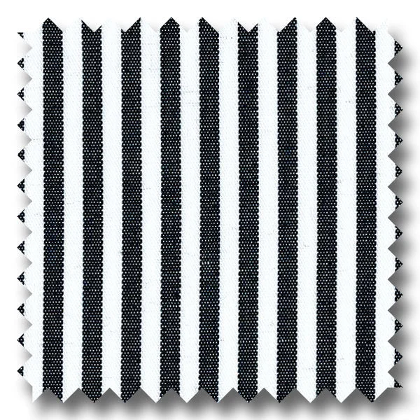 Weekend Bargains Just for You White with Black Bengal Stripe Pinpoint - Custom Dress Shirt Weekend Bargains Just for You White with Black Bengal Stripe Pinpoint - Custom Dress Shirt