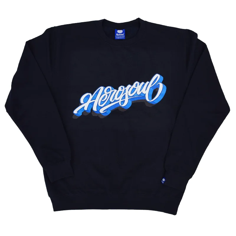 Aero-Script Sweatshirt (Navy)