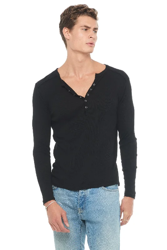 Deal Alert Men's Long Sleeve Henley